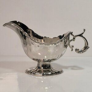 Vintage Silver Plated Grave Sauce Boat